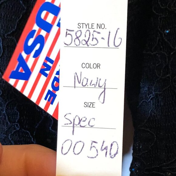 Ideas by Barbara Gown Style# 5825 NAVY BLUE Size M NWT - Picture 16 of 16